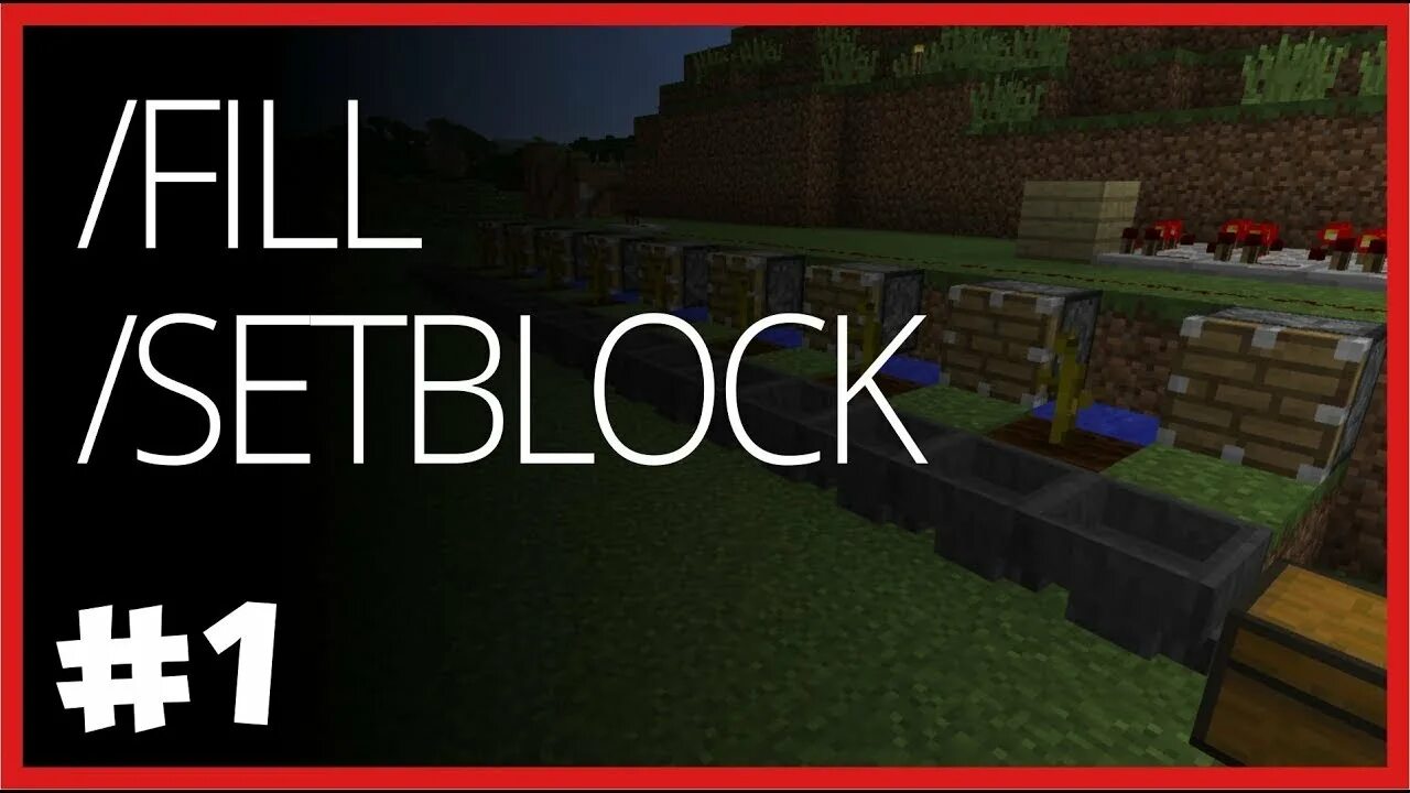 Setblock. Setblock
