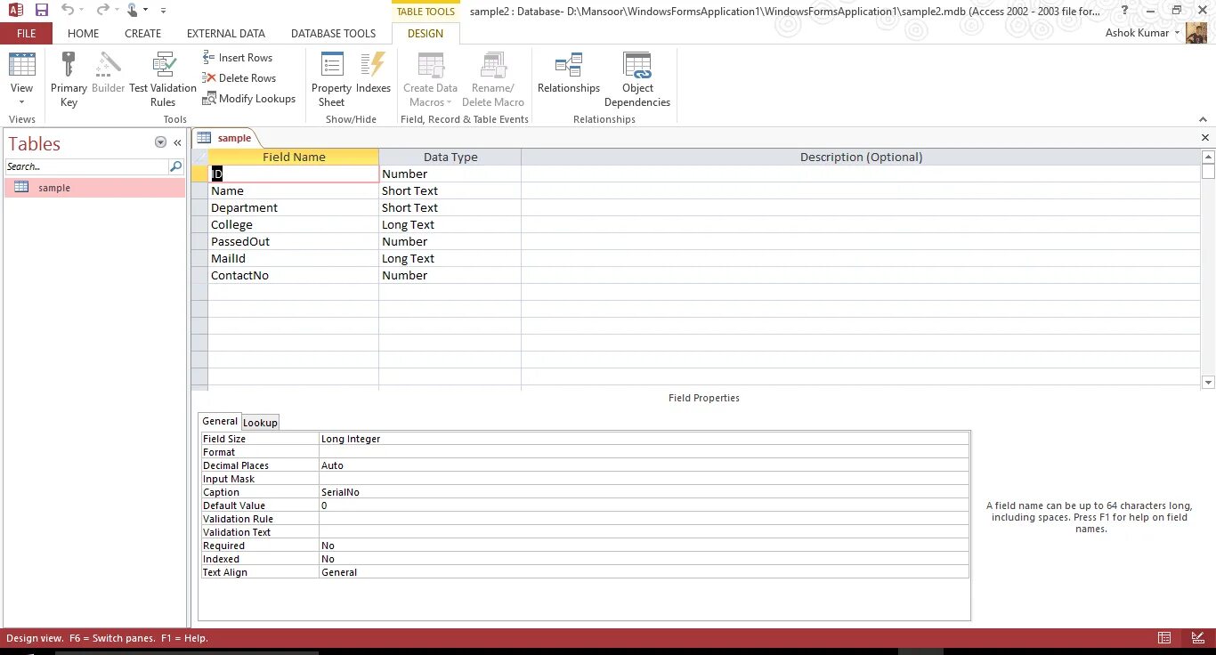 Index txt. Create Table access. Microsoft access 2013. MS access data Types. ACCDB viewer.