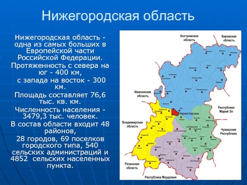 Географическое положение Нижегородской области. С кем граничит Нижегородская область на карте. Города Нижегородской области список. Карта Нижегородской области. Нижний новгород какая страна