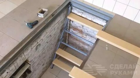 Лестница в яму гаража своими руками