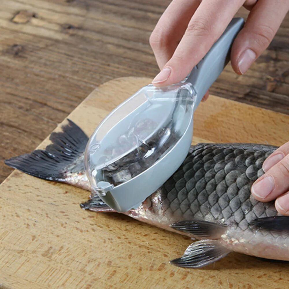 Скребок для чистки рыбы Fish Skin Remover. Рыбочистка Killing Fish Knife. Чистилка для рыбы с контейнером для чешуи. Нож для чистки чешуи рыбы. Как отмыть рыбу