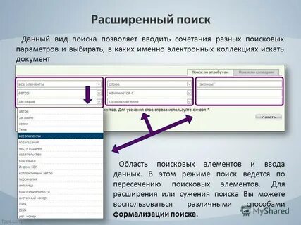 Расширенный поиск позволяет