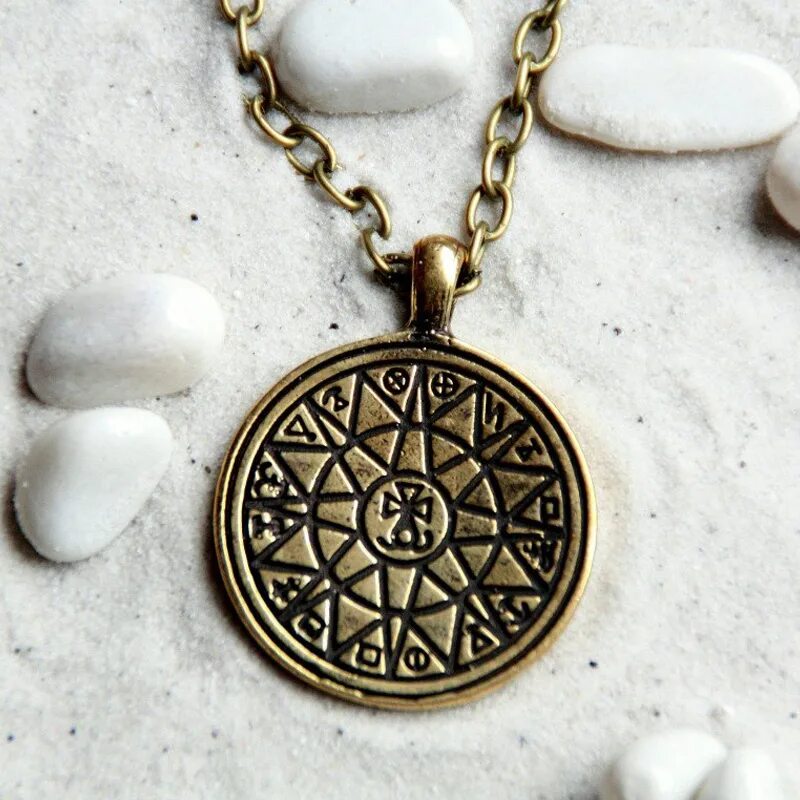 золотой диск. бронзовый амулет. бронзовая подвеска древо жизни. медальон счастья. бронзовый амулет.