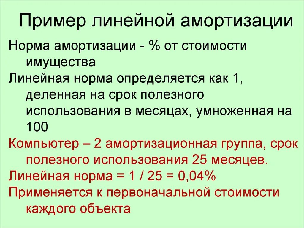 Нормы амортизации по группам. Линейная амортизация пример. Линейная норма амортизации. Норма амортизации при линейном. Линейная амортизация формула.