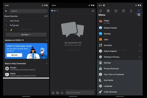 Facebook Android app may get dark mode, new UI for digital well-being.