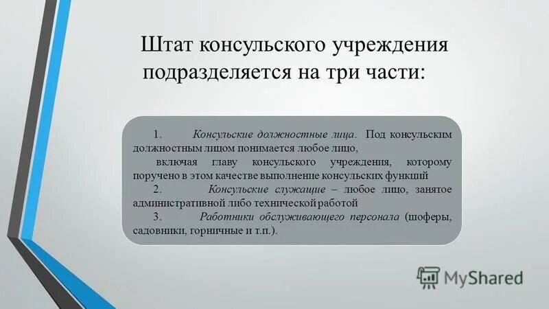 Функции консульских учреждений