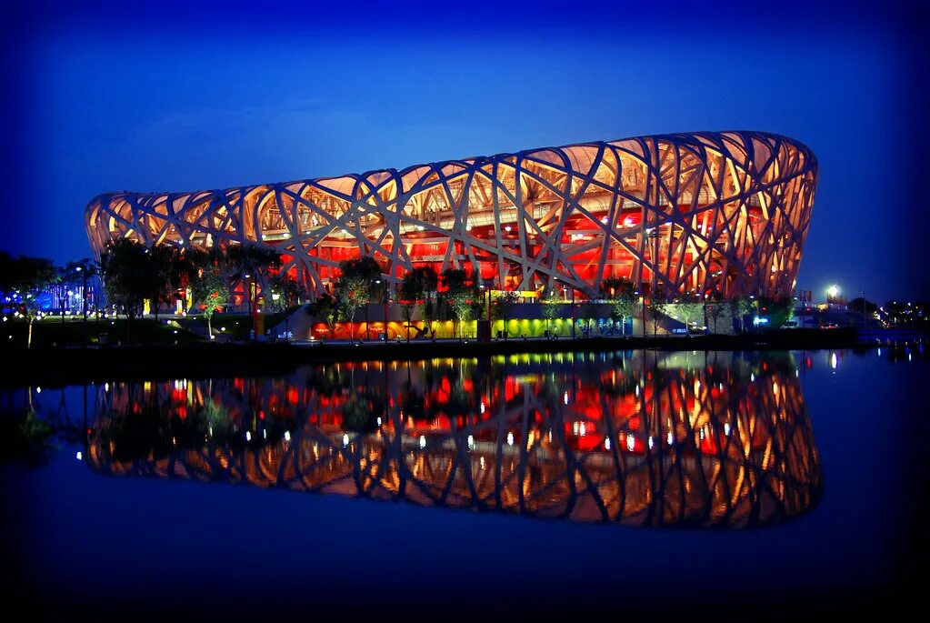 Beijing National Stadium (Пекин, Китай, 2008). Пекинский национальный стадион Птичье гнездо. Стадион в Китае Птичье гнездо.