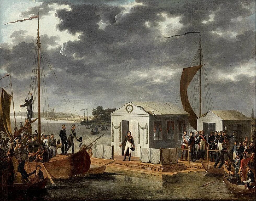 25 июня 1807 г. тильзитский мир 1807. наполеон и александр 1 тильзитский мир. тильзитского договора 1807 года. подписание тильзитского мирного.