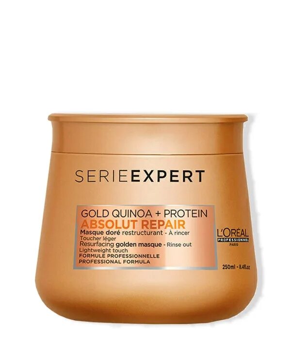 Serie Expert l'Oreal Gold Quinoa + Protein. Маска Loreal professional Absolut Repair Gold. Маска д/волос l'Oreal Absolut Repair Gold 500 мл. L’Oreal Professionnel Absolut Repair Golden Masque 250 мл.