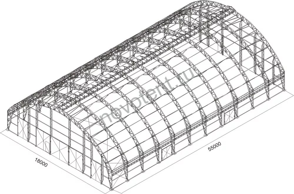 Ферма лстк 24м. Распорки по нижнему поясу ферм молодечно. Каркас тип 2. ). Каркасы стальные типа "унитек".