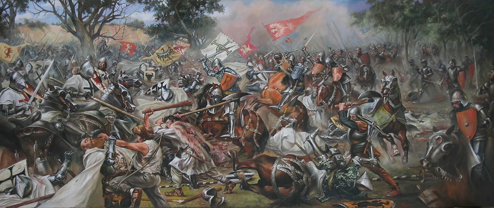 Грюнвальдская битва 1410. 15 Июля 1410 г. — Грюнвальдская битва. Картина Грюнвальдская битва 1410. Тевтонский орден Грюнвальдская битва.
