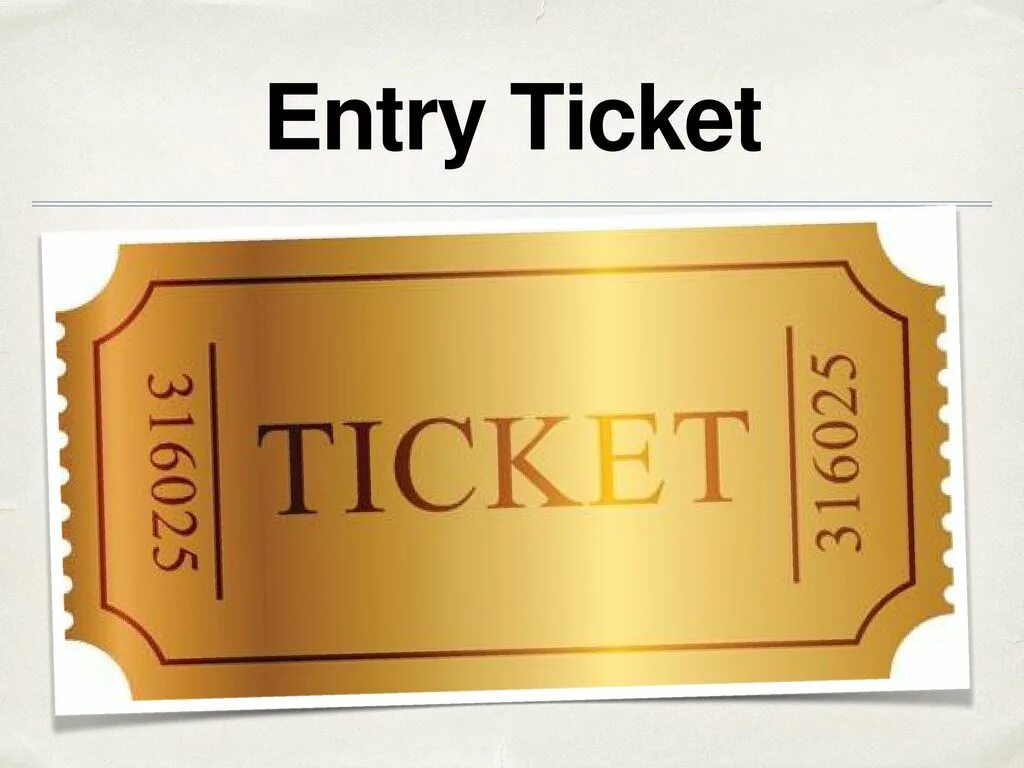 Das ticket. Das ticket