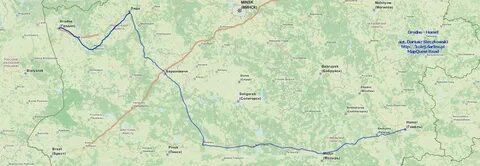 Брест лида расстояние