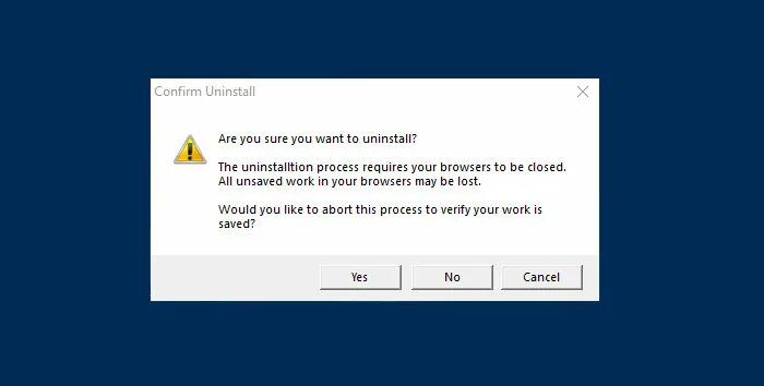 Are you sure you want to continue. Are you sure you want close. do you want to uninstall this game?. are you sure you want to quit all unsaved progress will be lost.