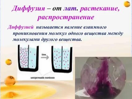 Явление диффузии доказывает ответ