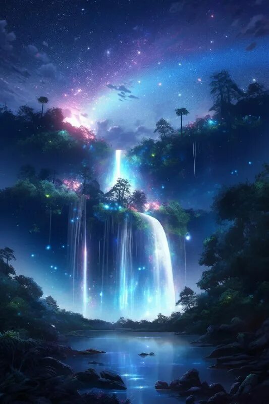 фэнтези природа. волшебный лес. ютака кагайя. эми стюарт художница. невероятно волшебно.