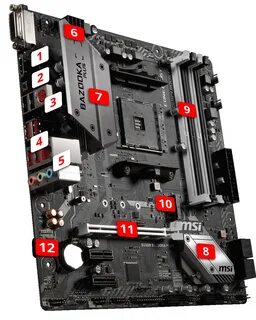 Материнская плата msi b550m bazooka