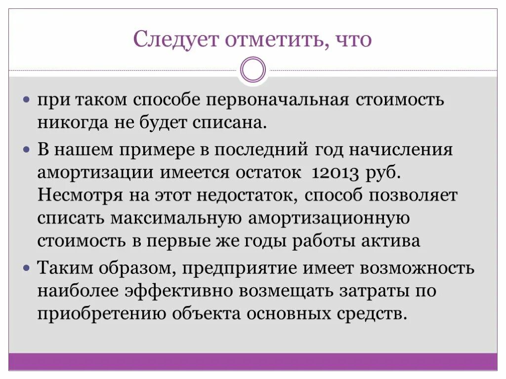 Списание амортизационных отчислений