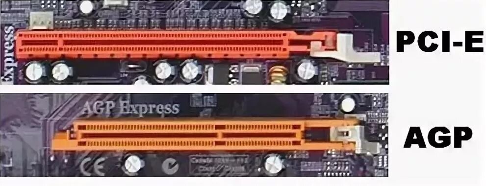 Интерфейсы видеокарт. Pci express x16 agp разъем. слоты расширения: pci, pci-e (agp, isa…). разъёмы видеокарт pci и agp. материнская плата с слотом pci-e 4.0.