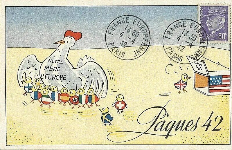 Открытки 42 года. Открытка 1942. Французские открытки. Первая французская открытка. Открытки 1942 года.