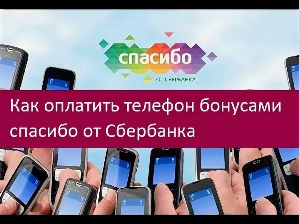 Как Сбер спасибо оплатить мобильную связь. Бонус на телефон.