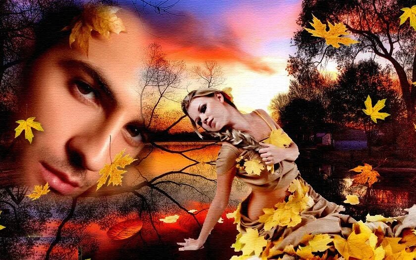 Песня кружит осенний листопад а сердце. Сергей Трунов Калина красная. Танец жёлтых листьев. Осень любовь листопад. Плутовка осень.