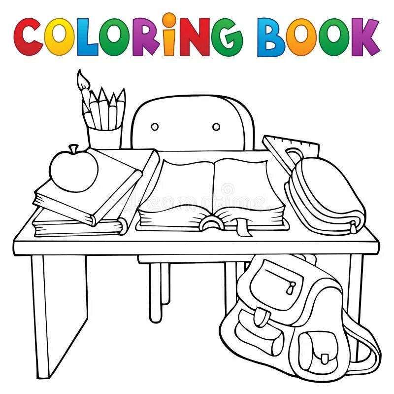 The books are under the table