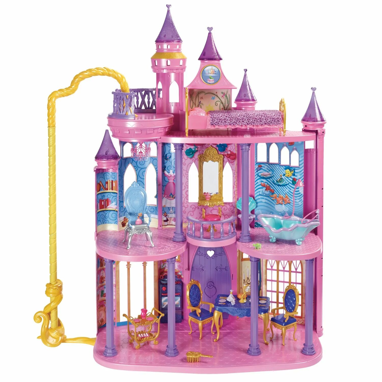 Замок маленькой принцессы. Замок Рапунцель игрушка. Замок для кукол. Замок детский игрушечный. Кукольный замок для девочек.