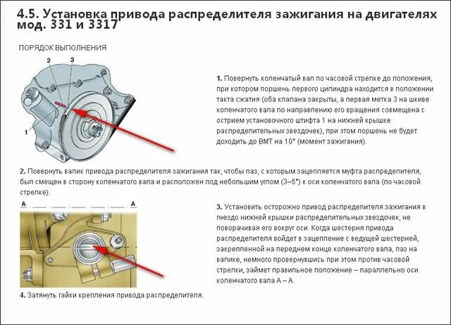 Как правильно поставить привод трамблера