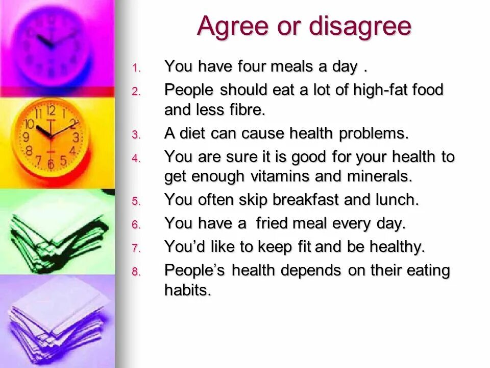 Как переводится days are. Healthy way of Life презентация. Agree or Disagree. Agree Disagree Statements. « A healthy way of Life» призентация на английйском.