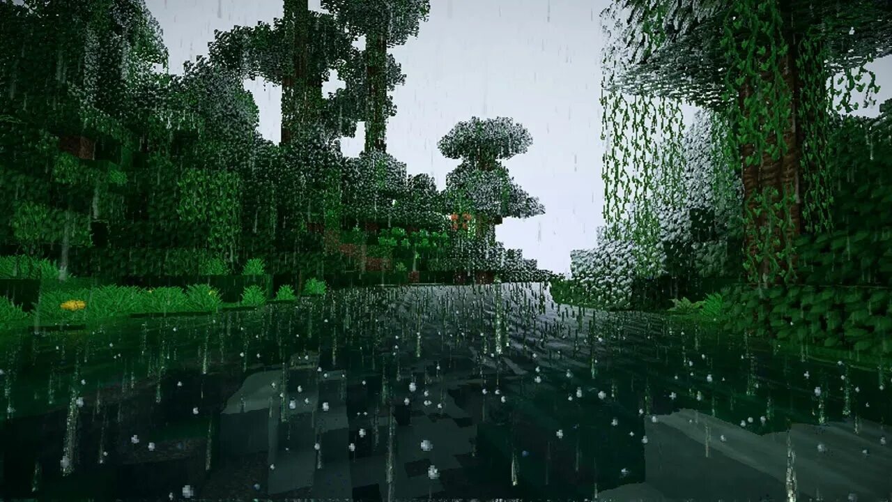 Rain minecraft. Майнкрафт шейдеры дождь. Дождь в МАЙНКРАФТЕ С шейдерами. Красивый лес в МАЙНКРАФТЕ. Лес в МАЙНКРАФТЕ С шейдерами.