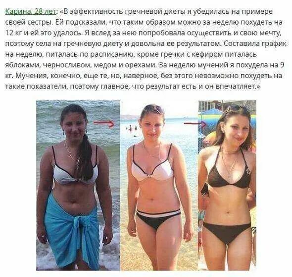 Гречка для похудения. Результат похудения на гречке. Похудение на гречке до и после. Диета для похудения на гречке фото.