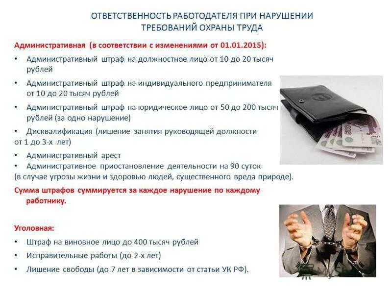 Каковы виды ответственности за нарушение. Ответственность за нарушение по охране труда. ответственность при нарушении требований охраны труда. ответственность за нарушение инструкции по охране труда. ответственность за нарушение инструкции по охране.