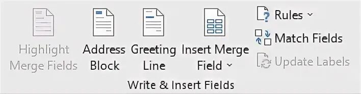 Merge fields