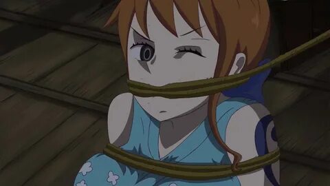 One piece Nami Tied Ep 928 (ACTUAL NAMI GAGGED VOICE) With Fan made animati...