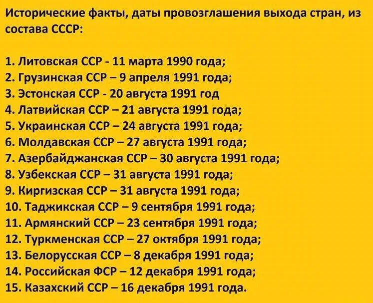 Сколько союзных республик со временем вошло. Какие Республики вішлт ТЗ СССР. Порядок выхода республик из СССР. Выход республик из состава СССР хронология. Дата выхода республик из СССР.