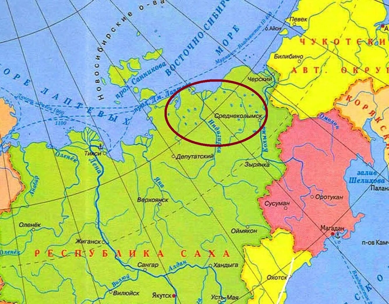 В какой республике находится якутия. Верхоянск на карте. Верхоянск на карте России. Оймякон на карте. Верхоянск на карте Якутии.