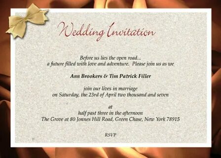 Invitation example