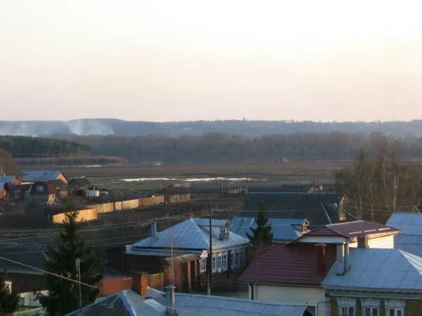 Древо - иллюстрация: Поселок городского типа Белоомут. Вид с самолета. 2008