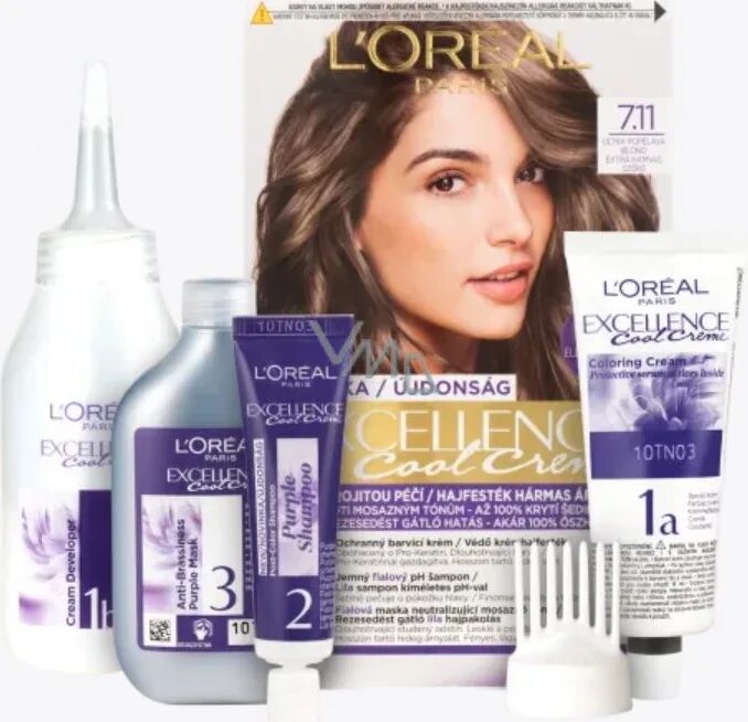 Отзывы лореаль 7.11 ультра. Loreal Paris Excellence cool Creme 7.11. Лореаль экселанс 7.11. Лореаль Париж 7.11. Шампунь лореаль экселанс.