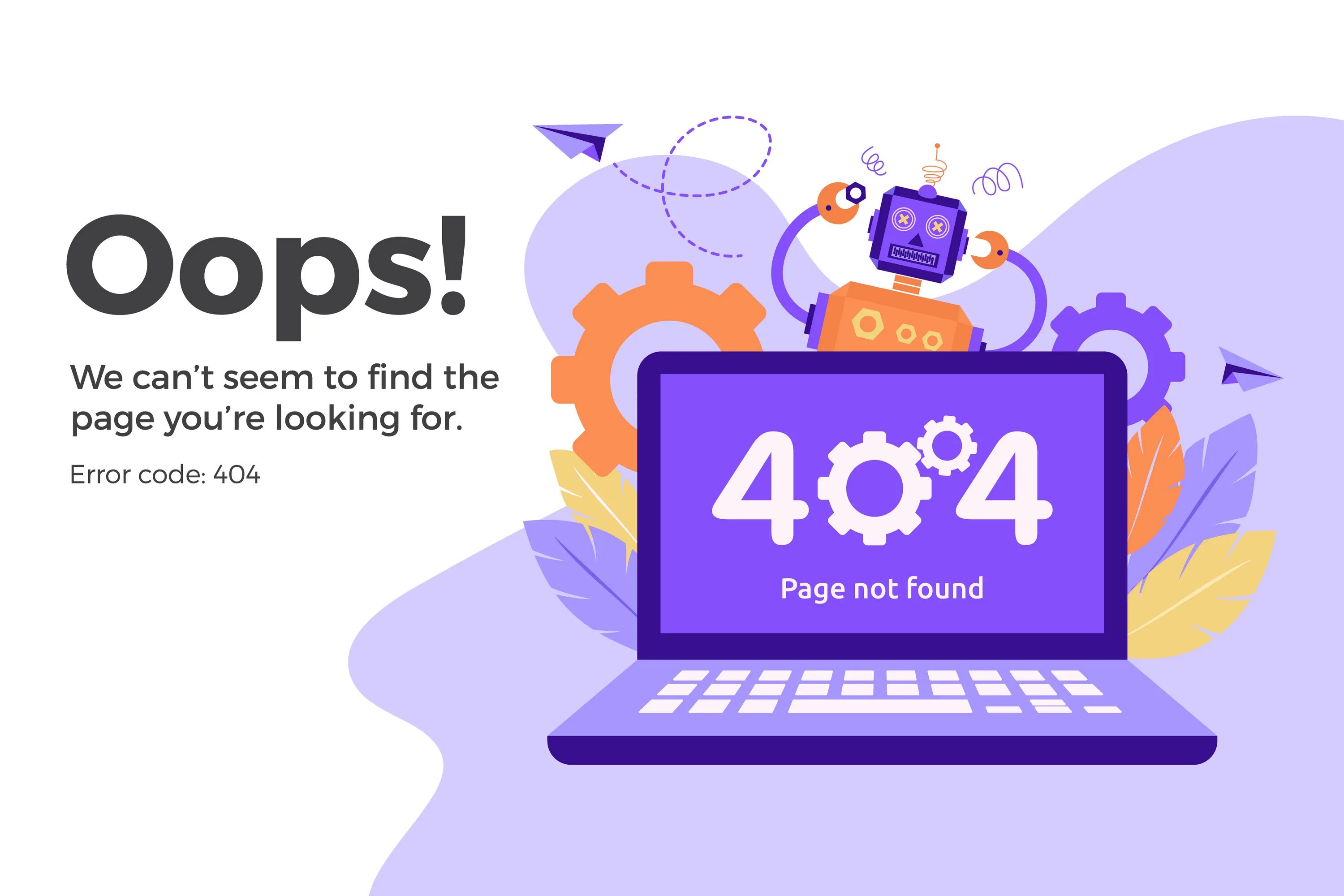 Ошибка not found. 404 page not found. error code 404. картинка file not found. 404 not found вектор.