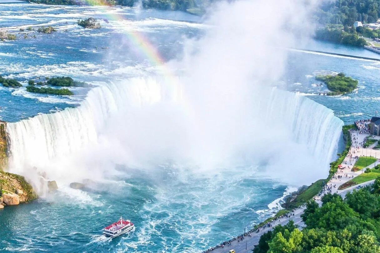Ниагара-Фолс (Онтарио). Ниагарский водопад Нью-Йорк. Ниагарский водопад Онтарио. Ниагарский водопад (штат Нью-Йорк).