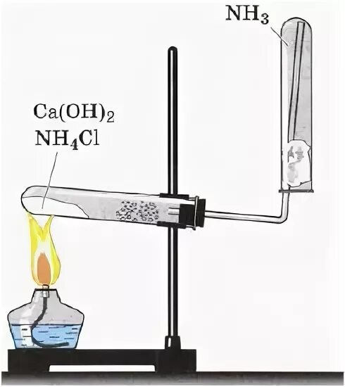 Прибор для получения аммиака в лаборатории. Прибор для получения аммиака рисунок. Прибор для получения газа аммиака. Прибор для собирания аммиака.
