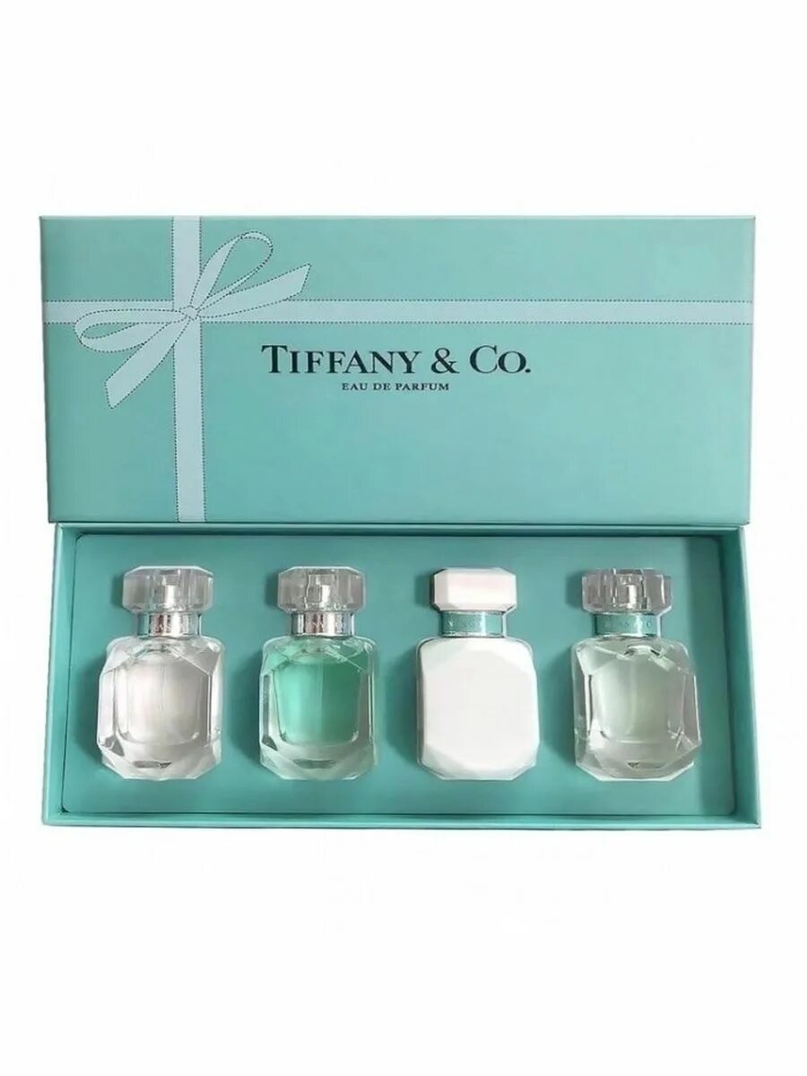 Парфюмерный набор Tiffany & co 4*30 ml. Подарочный набор Tiffany & co, EDP, 3x30ml. Тиффани набор 3 духи. Комплект Тиффани.