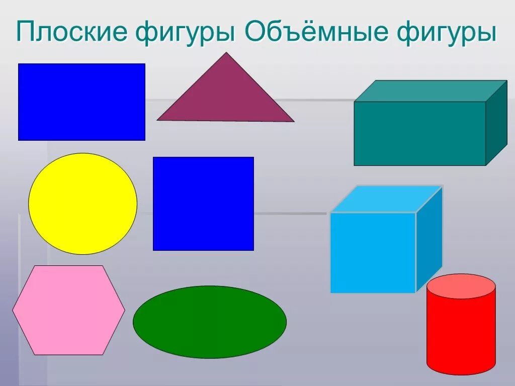 Плоские и объемные фигуры