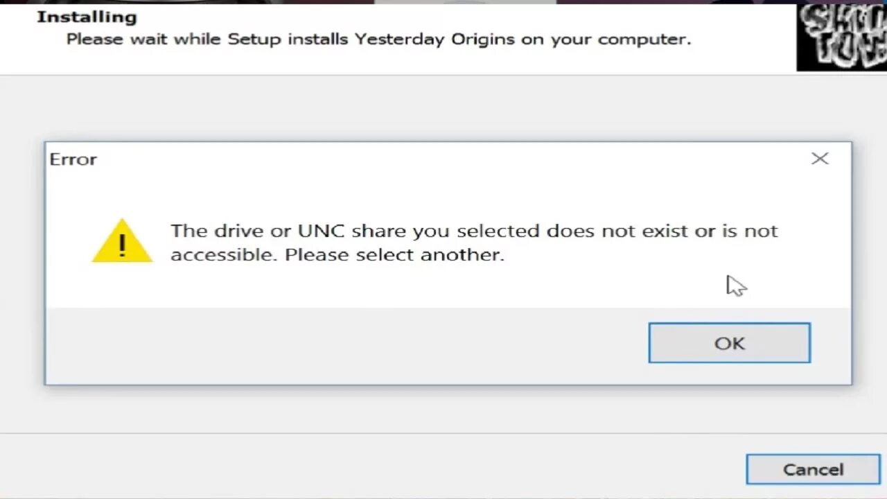 Message is not supported перевод. The drive or unc share you selected does not exist or is not accessible. the drive or unc share you selected does not exist or is not accessible. please select another. ок. device does not exist решение. unc share что это.