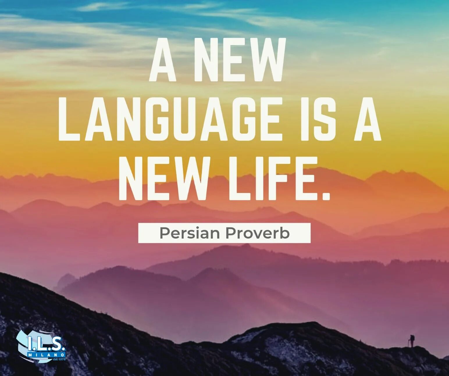 New life have you. New language. A New language - a New World. The New Life. Persian Proverbs.