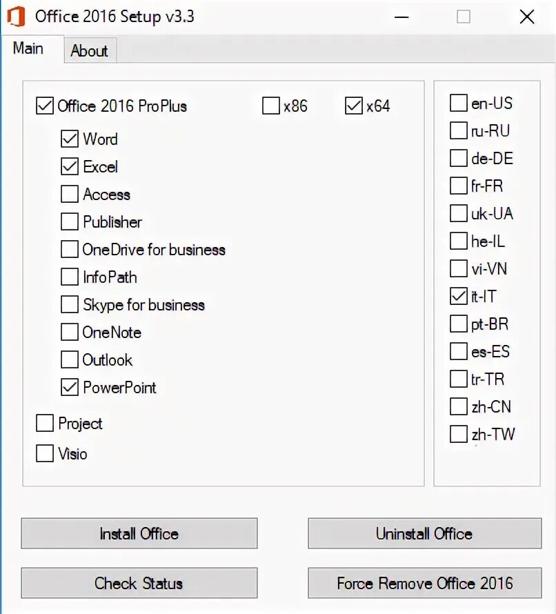 Крякнуть office 2016