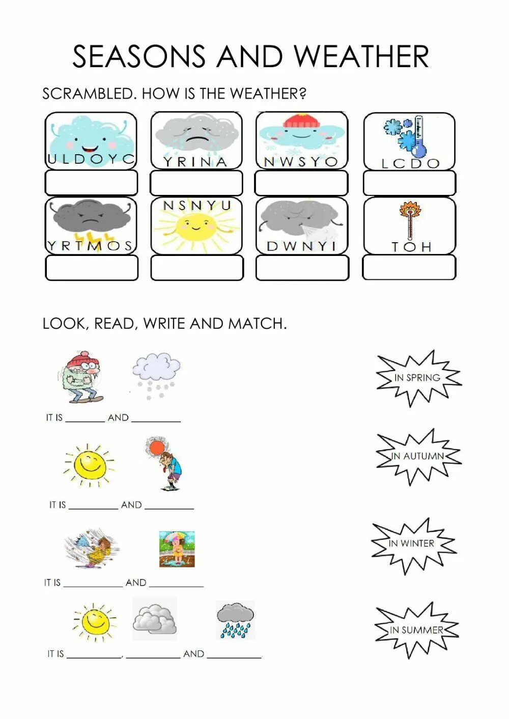 Погода английский песня. Seasons and weather задания. Seasons задания для детей. Английский язык Seasons and weather. Упражнения на тему weather and Seasons.