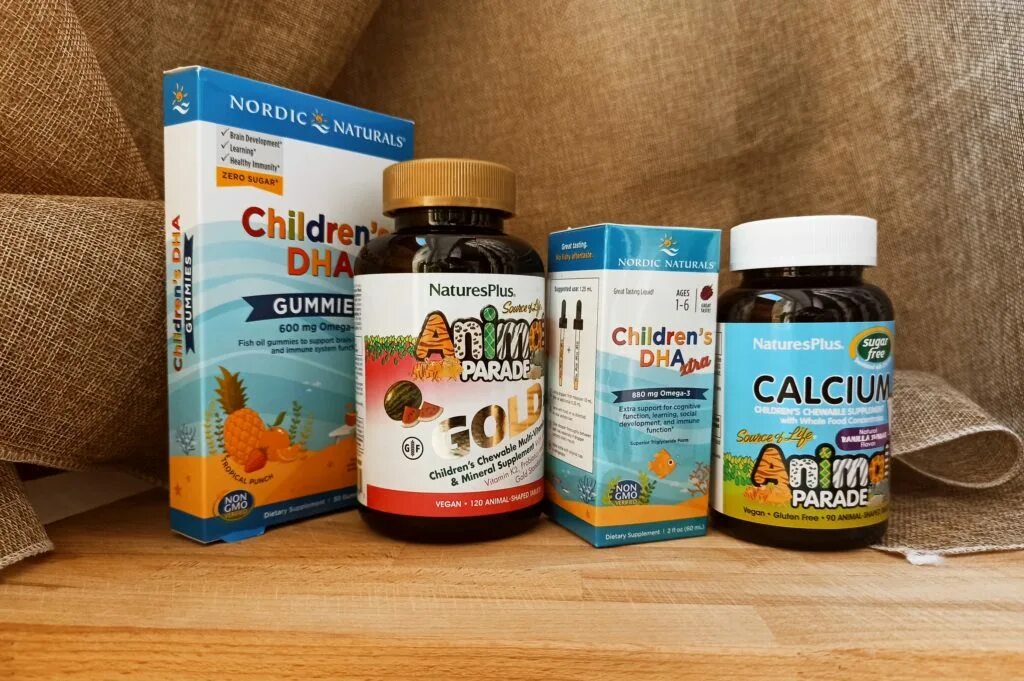 Добавки для детей. Жидкие витамины для детей. НЕЙРОМАГ айхерб для детей.